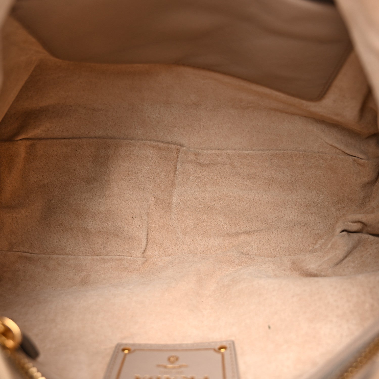 Prada Soft Calfskin Stitched Shoulder Bag  Argilla 5 of 14