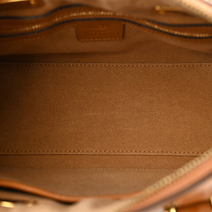 MCM Visetos Small Boston Bag Cognac 5 of 14