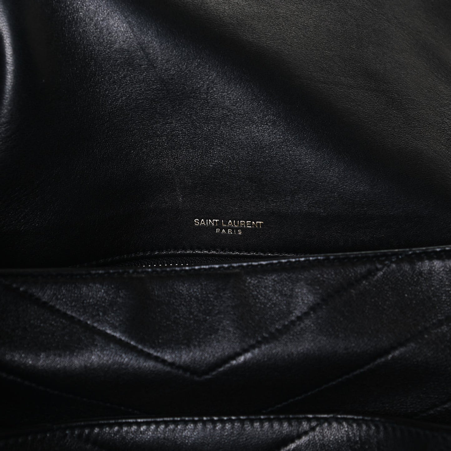 Lambskin Matelasse Monogram Medium Niki Chain Satchel Black