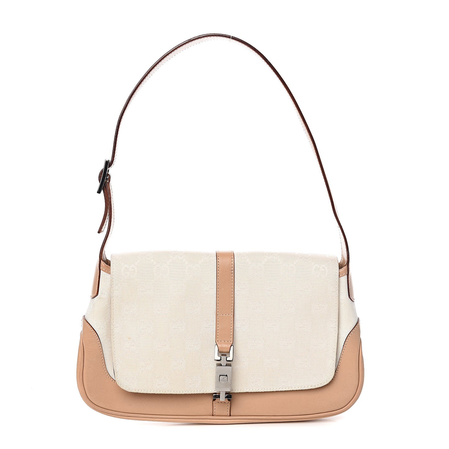 Monogram Small Jackie O Hobo White Brown