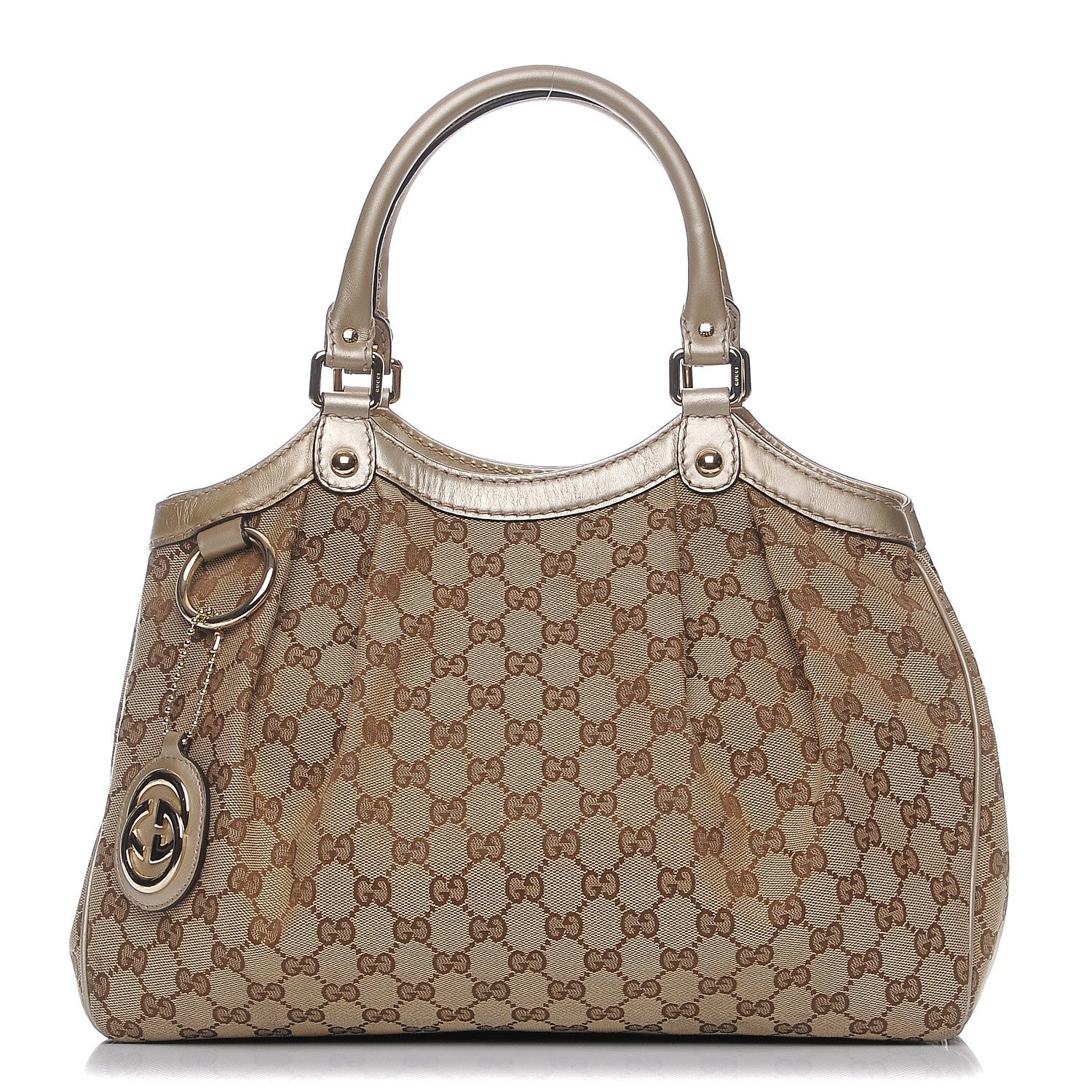 Gucci Monogram Medium Sukey Tote Champagne 1 of 7