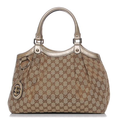 Gucci Monogram Medium Sukey Tote Champagne 1 of 7
