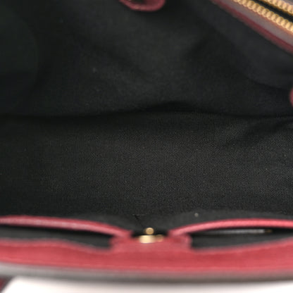 Burberry Derby Calfskin House Check Medium Banner Tote Mahogany Red 5 of 13