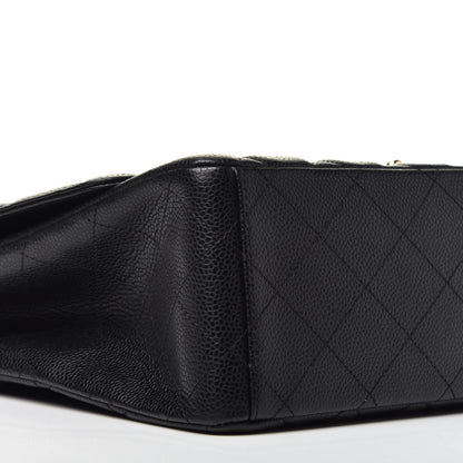Chanel Caviar Quilted Maxi Single Flap Black 8 of 9