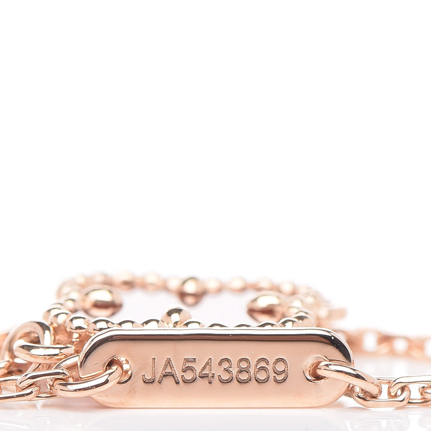 18K Rose Gold Carnelian Sweet Alhambra Bracelet