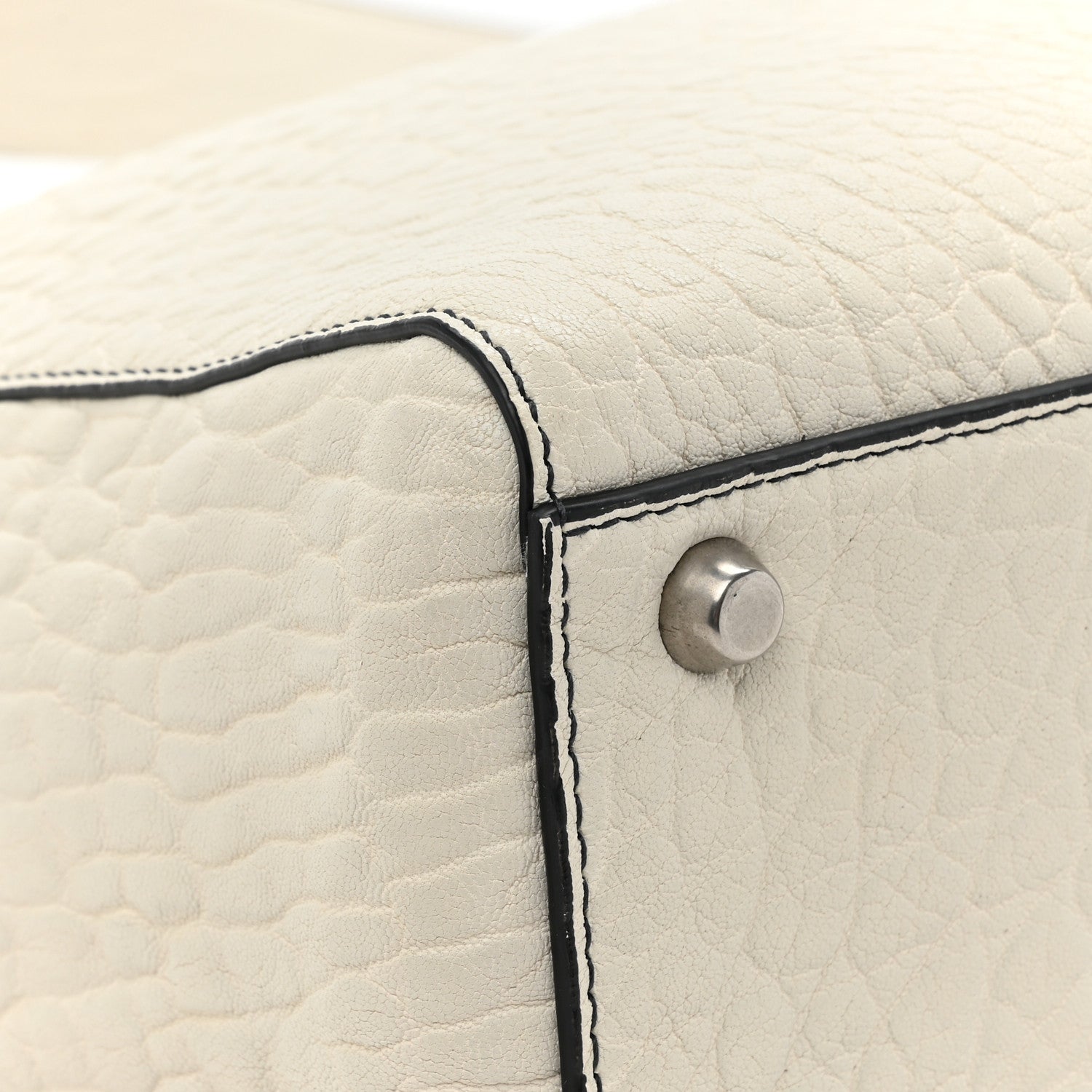 Christian Dior Canyon Grained Lambskin Large Lady Dior Off White 9 of 12
