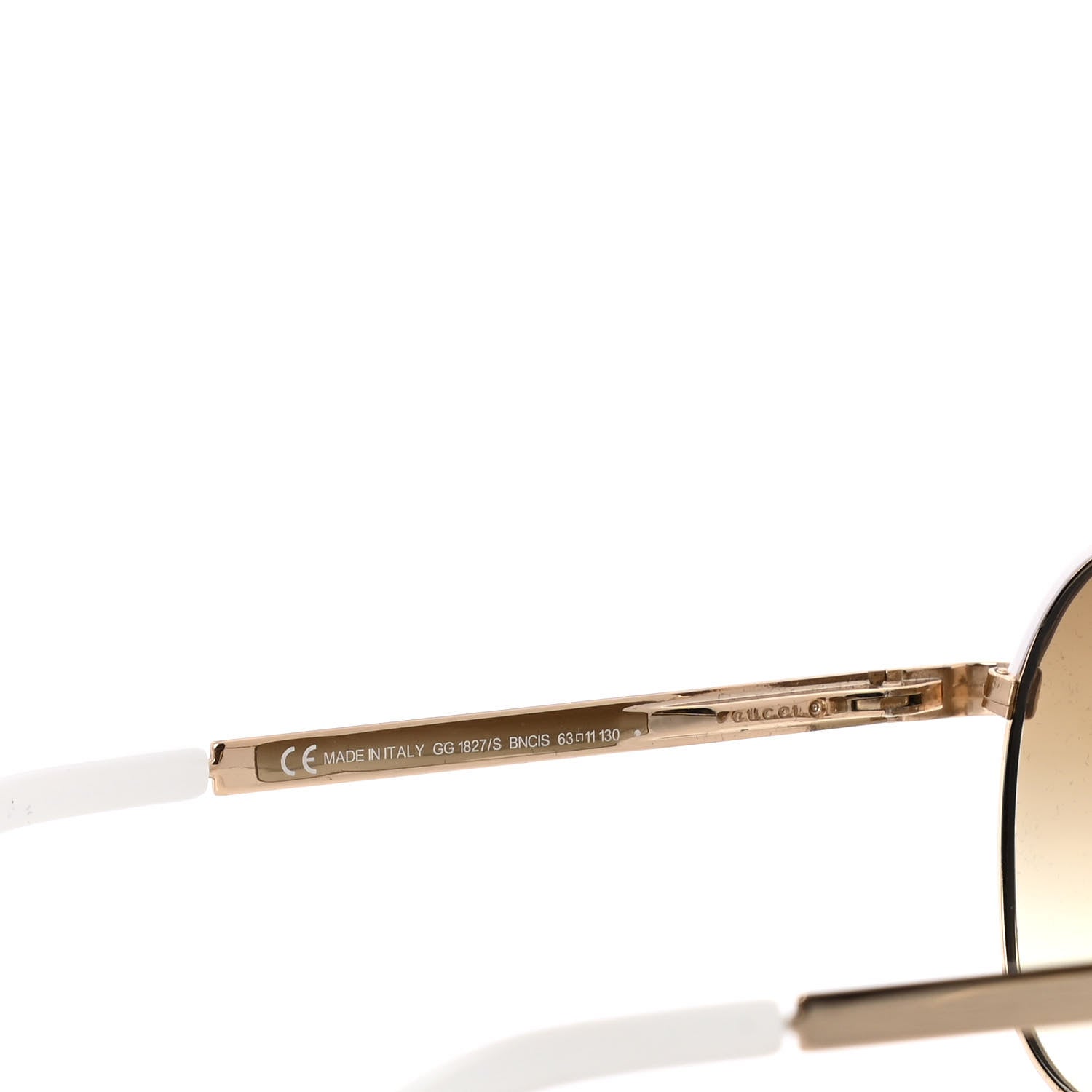 Gucci Aviator Sunglasses 1827/S White Gold 5 of 7