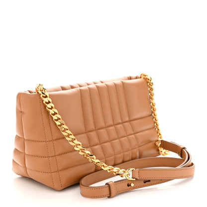 Burberry Lambskin Quilted Small Soft Lola Bag Maple Brown 3 of 10