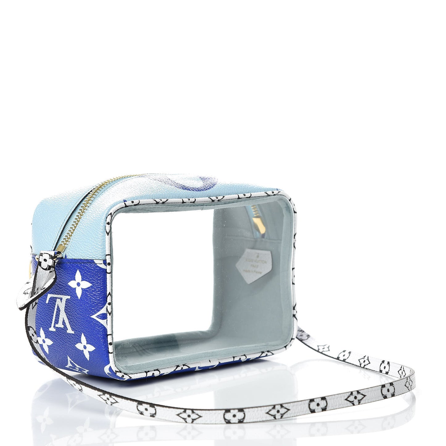 Monogram Giant Hawaii Beach Pouch Blue