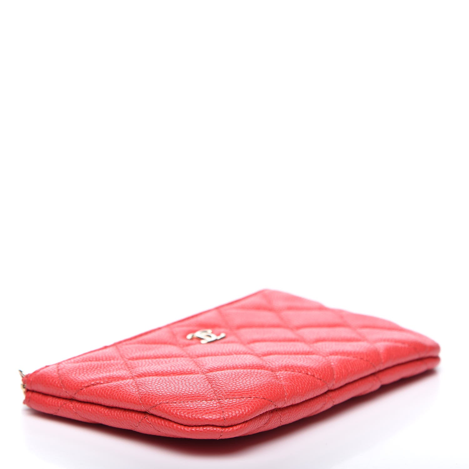 Chanel Caviar Quilted Small Cosmetic Case Dark Pink 3 of 9