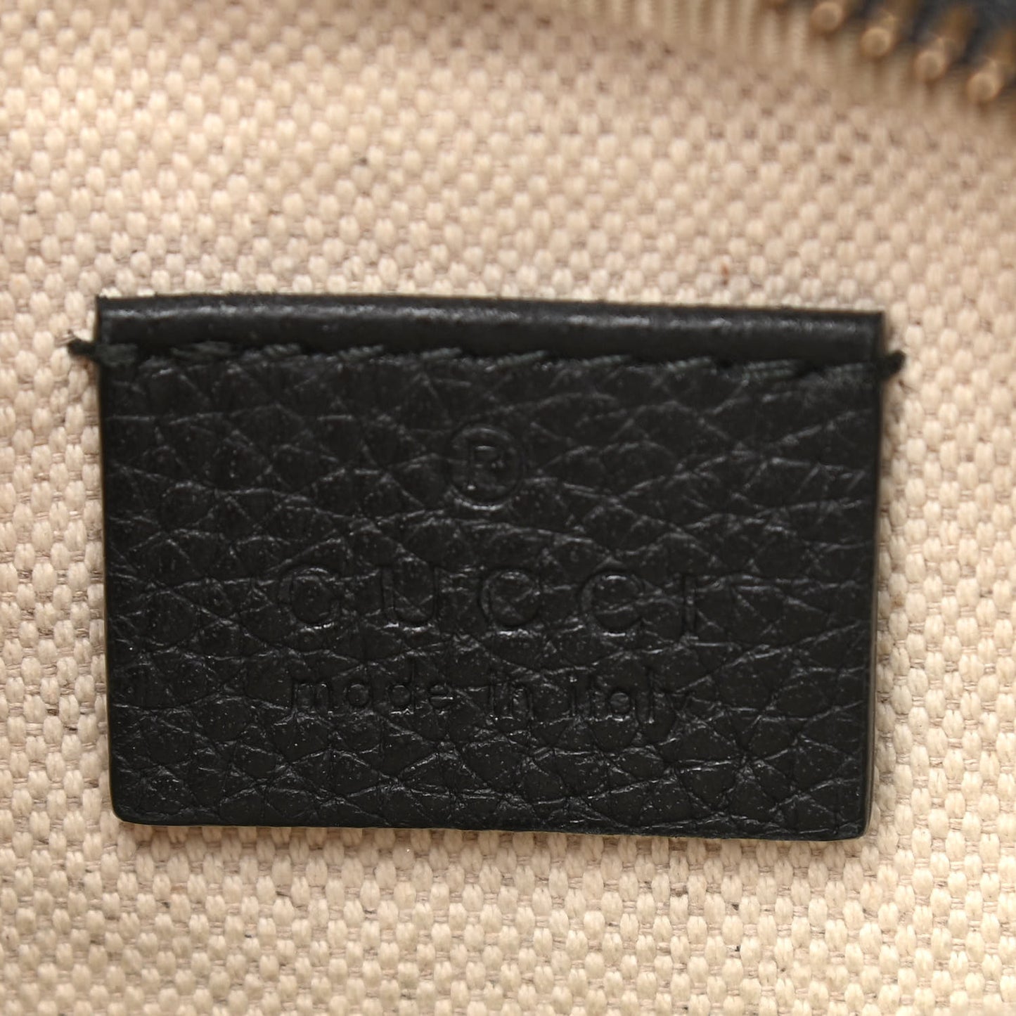 Grained Calfskin Small Logo Belt Bag Black