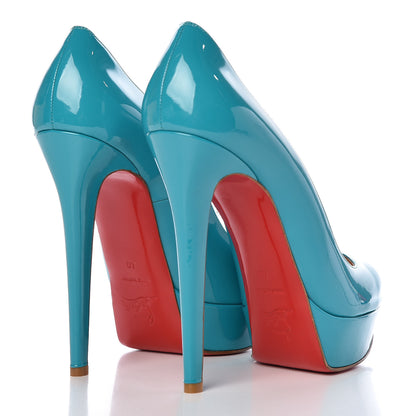 Christian Louboutin Patent Bianca 140 Pumps 40 Caraibes 4 of 8