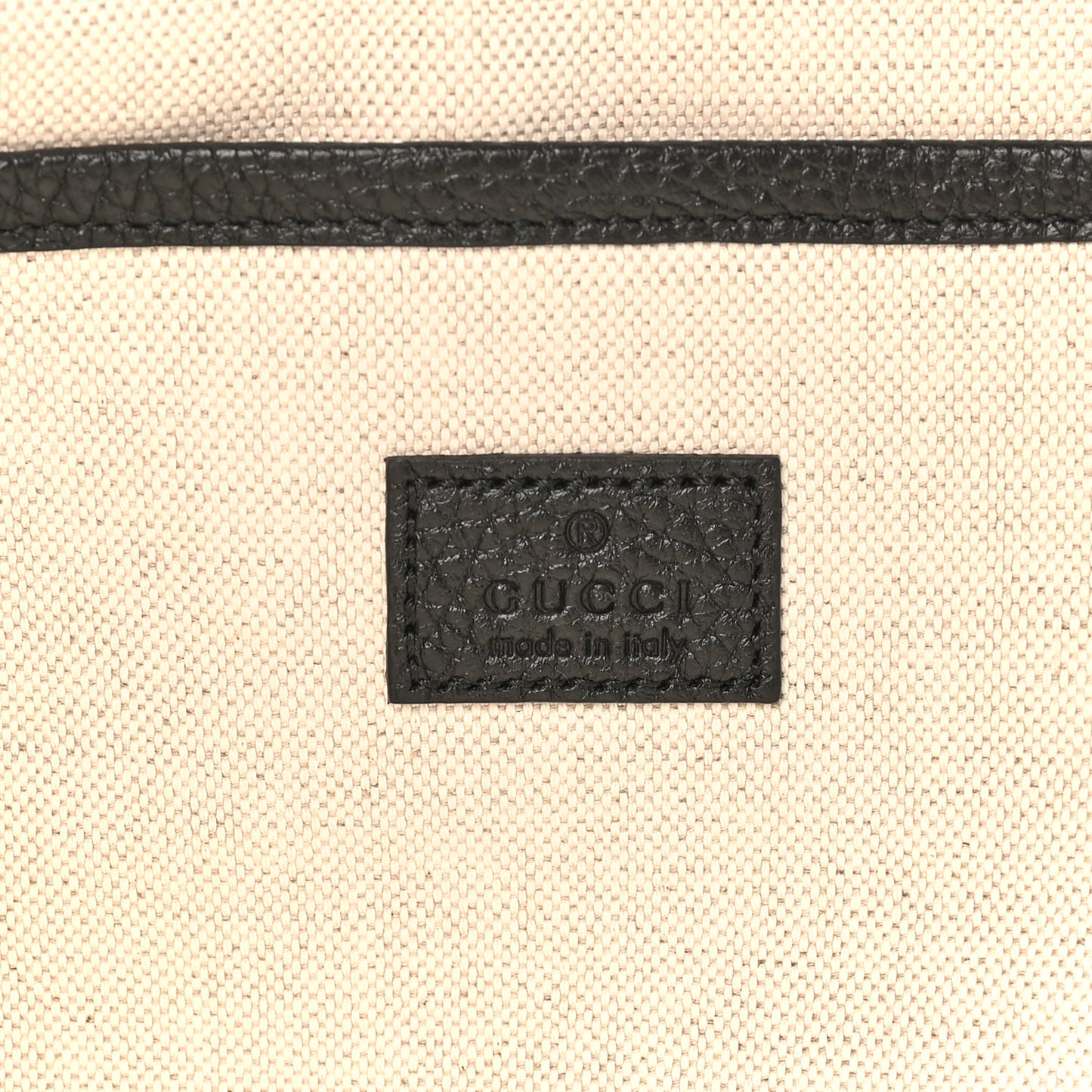Piuma Calfskin Jumbo GG Embossed Document Case Black
