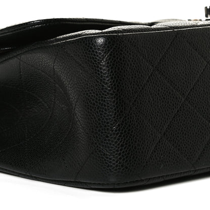 Chanel Caviar Quilted Jumbo Double Flap Black 9 of 13