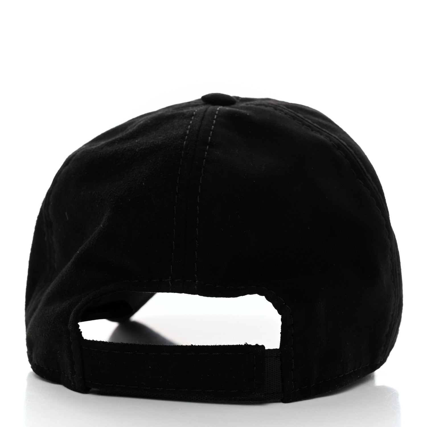 Chanel Suede Goatskin CC Cap Hat Black 6 of 9