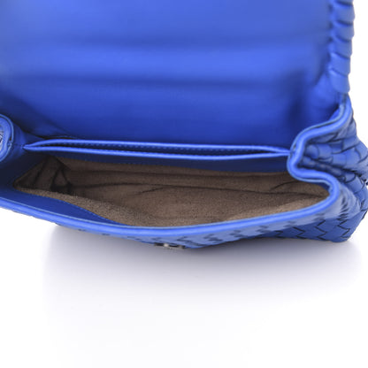 Bottega Veneta Nappa Intrecciato Baby Olimpia Shoulder Bag Signal Blue 5 of 9