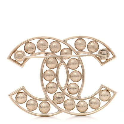 Chanel Pearl CC Brooch Light Gold 3 of 6