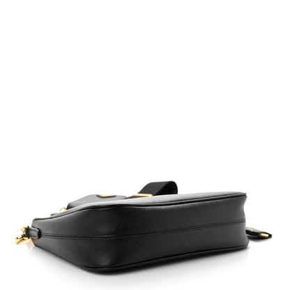 Prada Saffiano Lux Re-Edition 2005 Shoulder Bag Black 4 of 10
