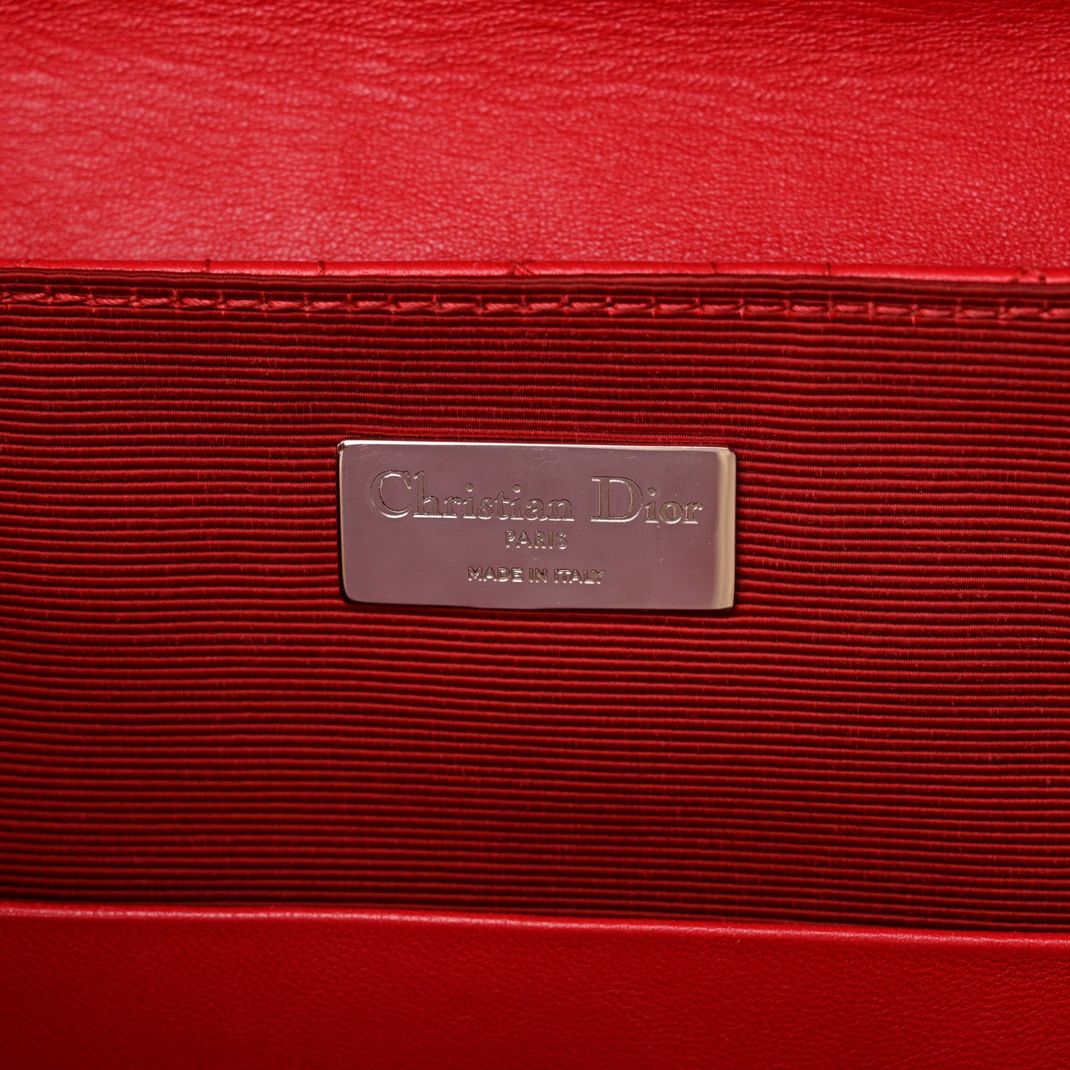 Christian Dior Lambskin Cannage Large Stardust Backpack Red 6 of 15