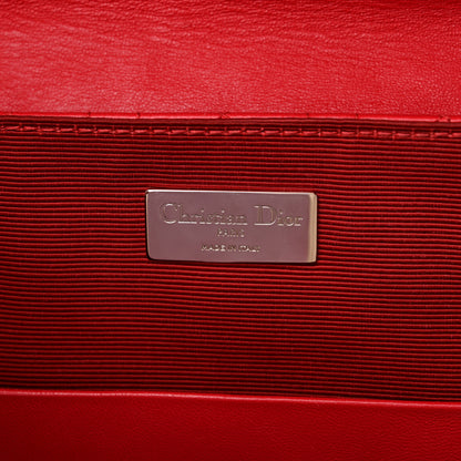 Christian Dior Lambskin Cannage Large Stardust Backpack Red 6 of 15