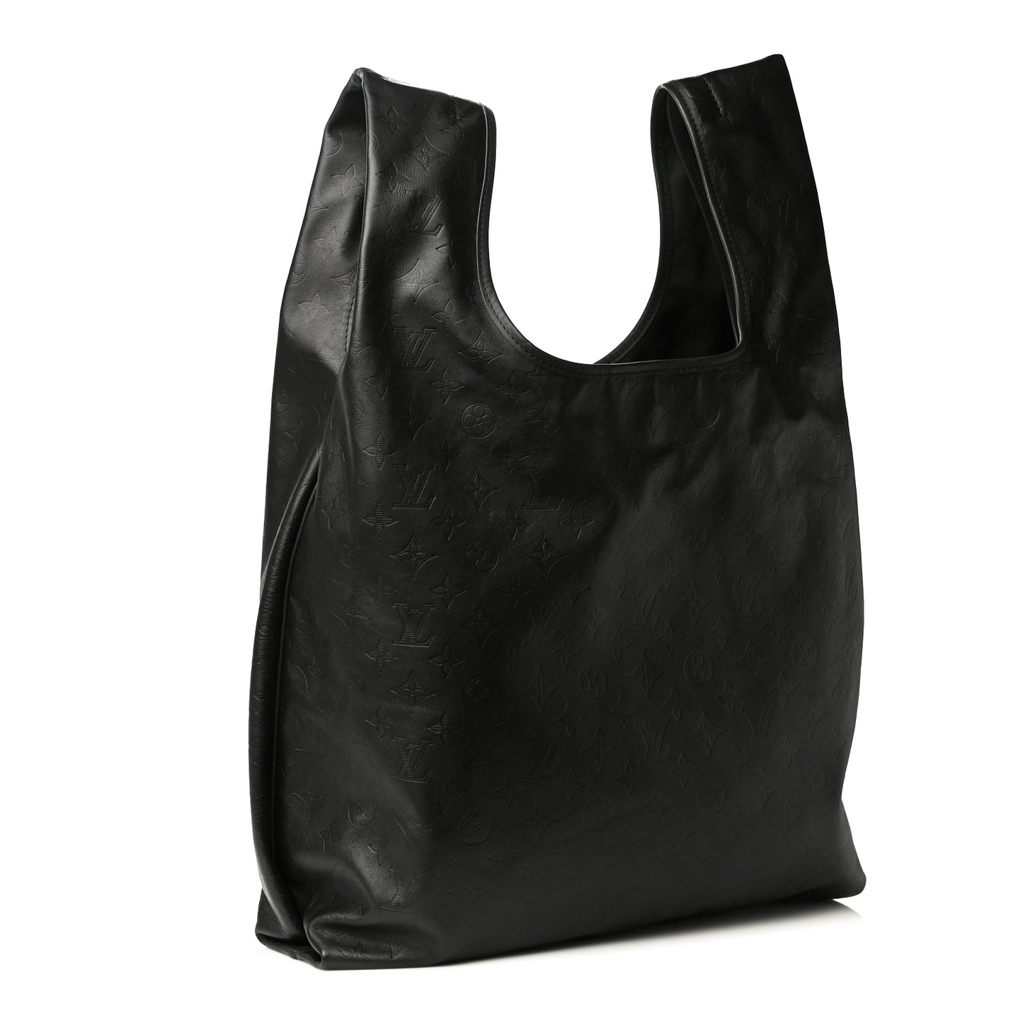 Calfskin Monogram Shadow Tote Black