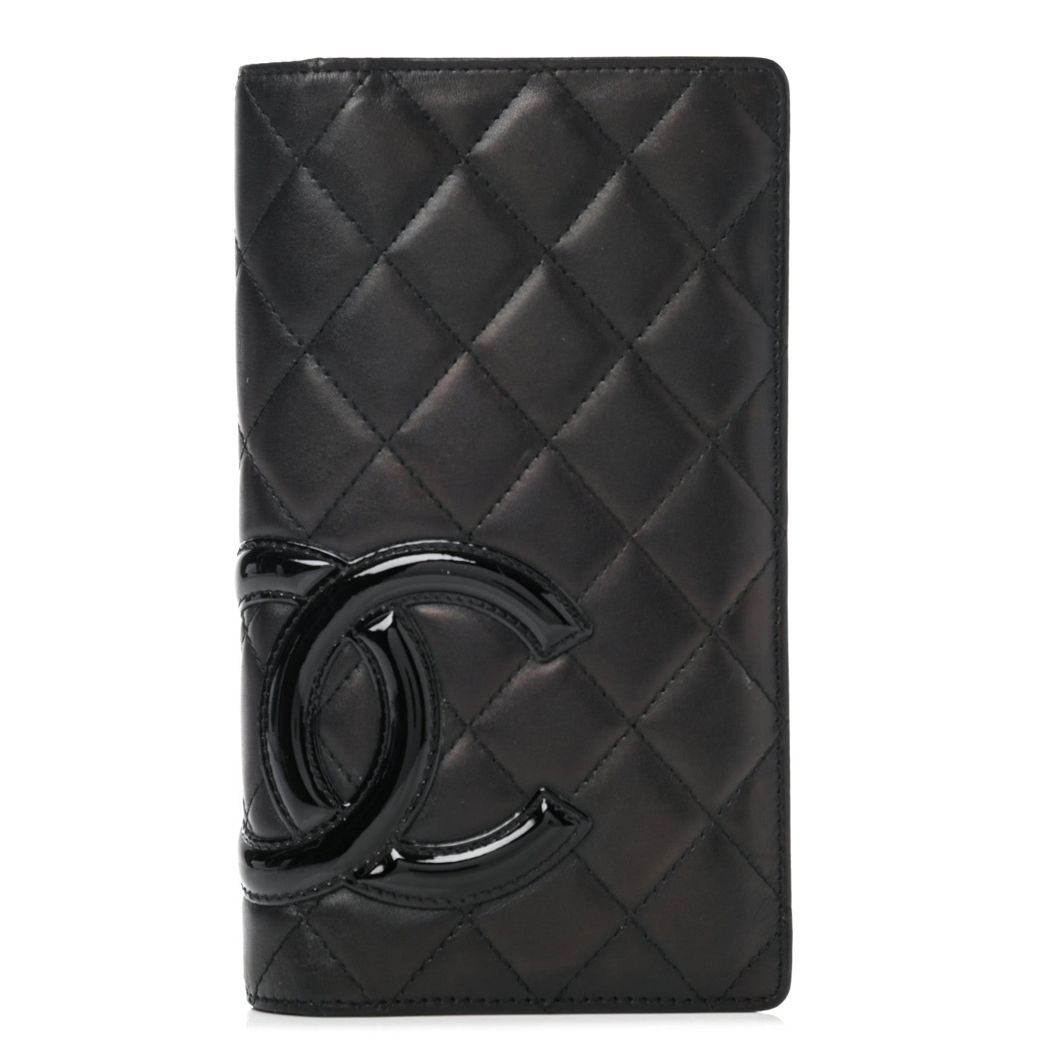 Chanel Calfskin Quilted Cambon Yen Wallet Black 1 of 9