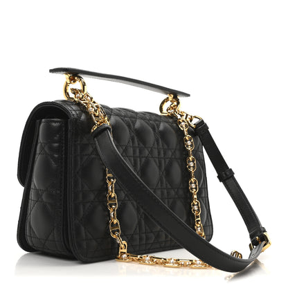 Christian Dior Calfskin Cannage Small Dior Jolie Top Handle Black 3 of 11