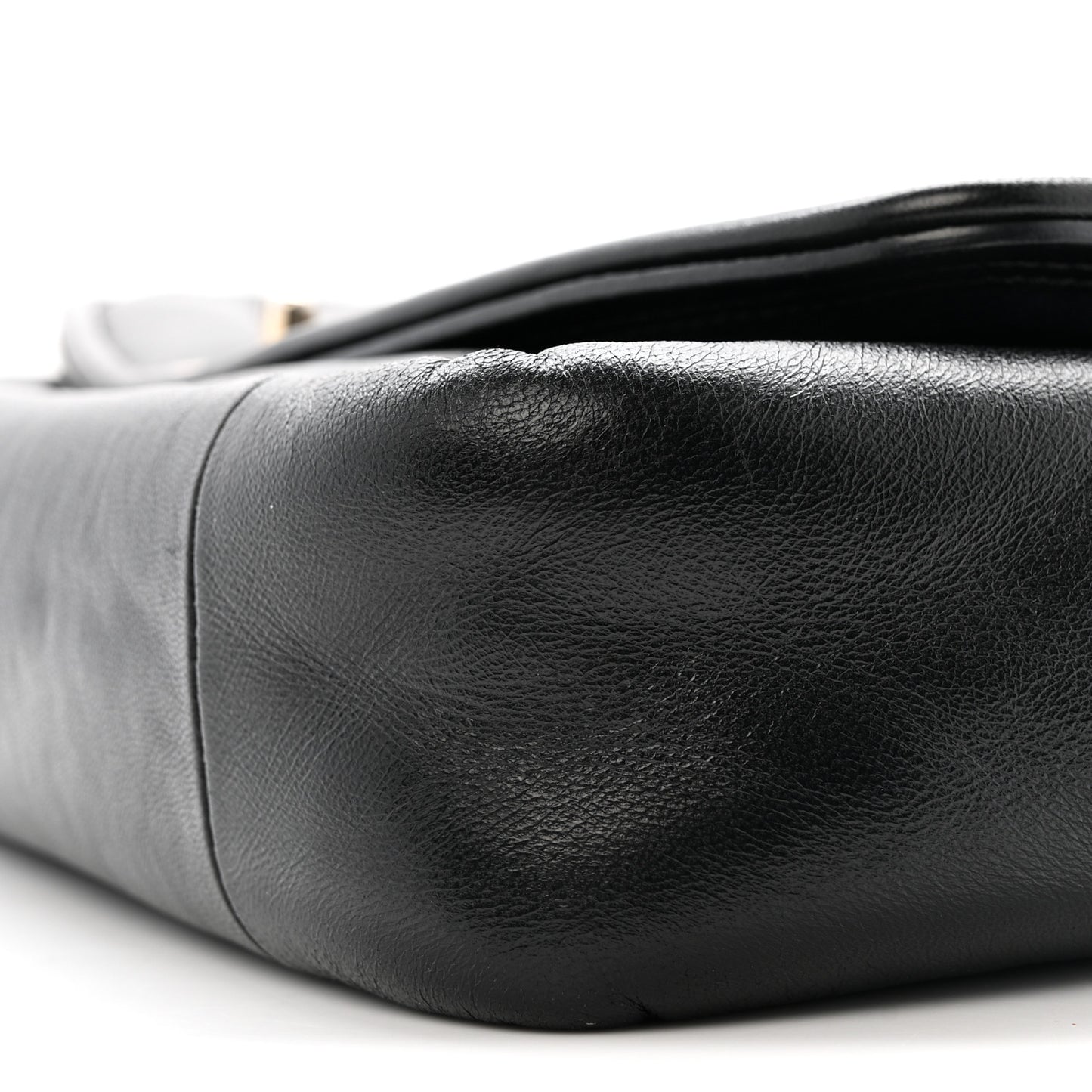 Lambskin Medium Simply Flap Black
