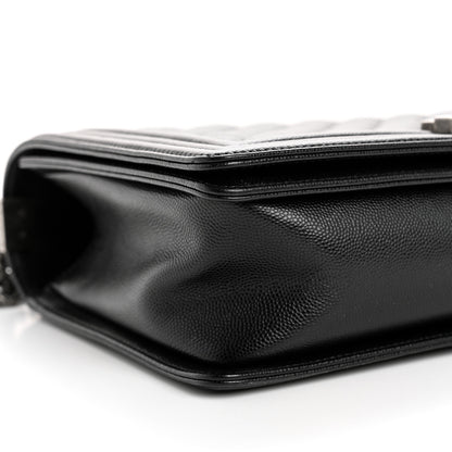 Chanel Caviar Quilted New Medium Boy Flap Black 9 of 10