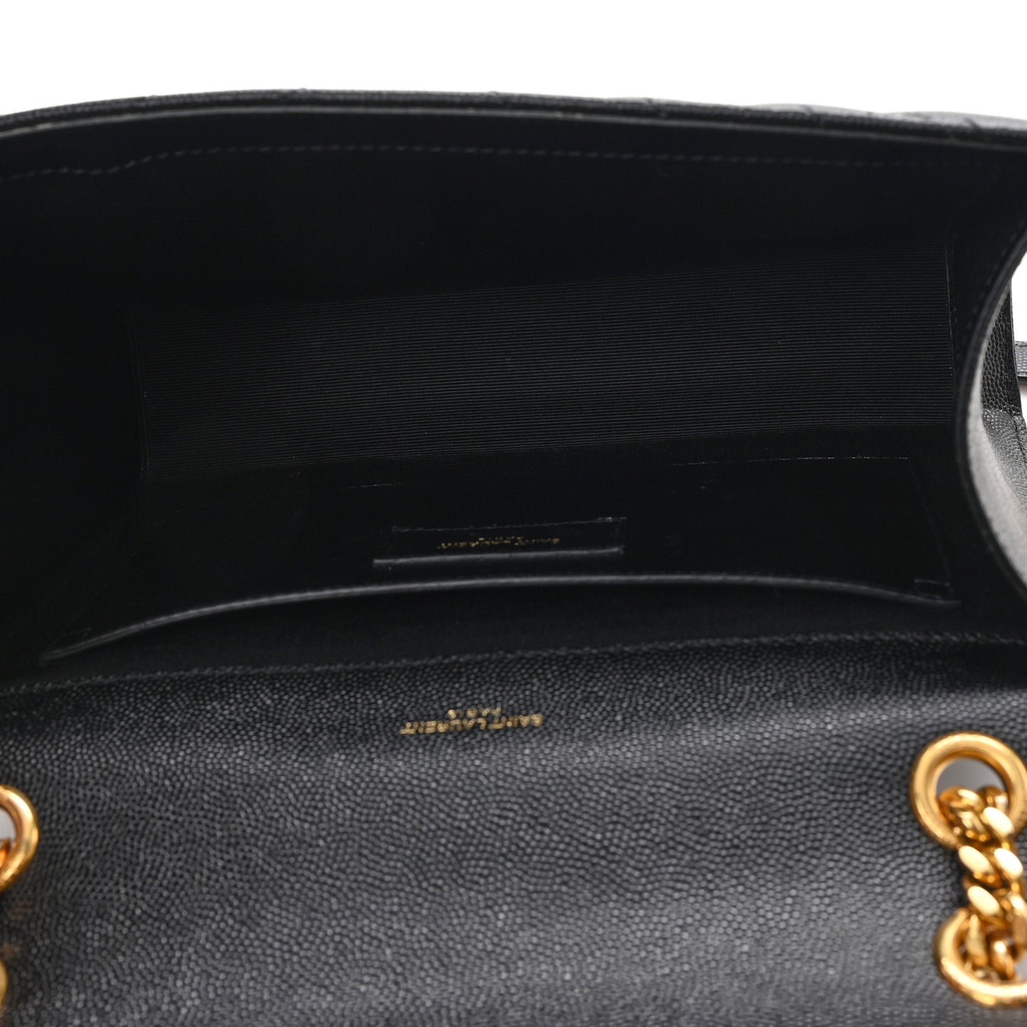 Grain De Poudre Matelasse Chevron Medium Monogram Satchel Black