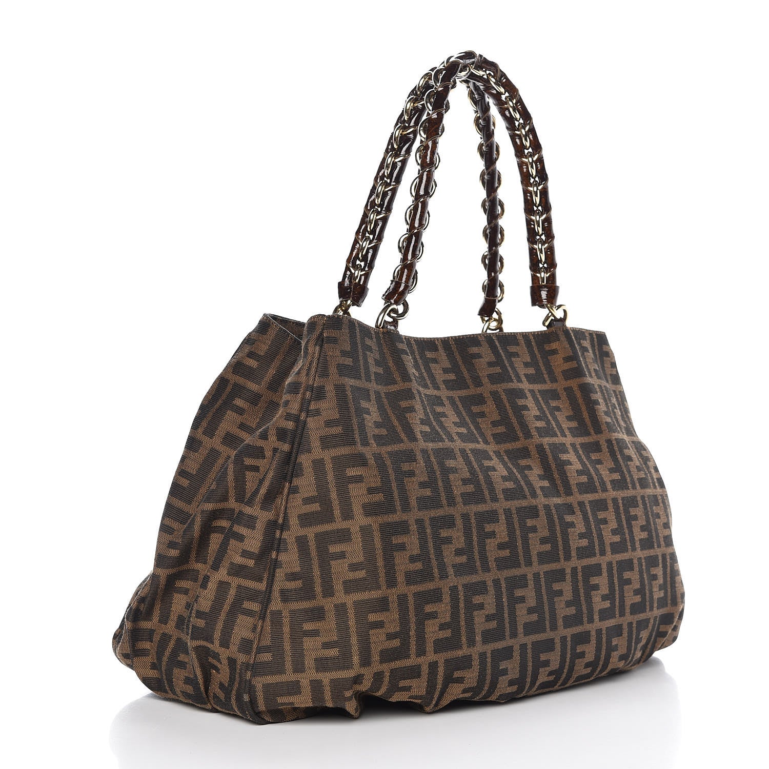 Fendi Zucca Mia Tote Tobacco 3 of 10