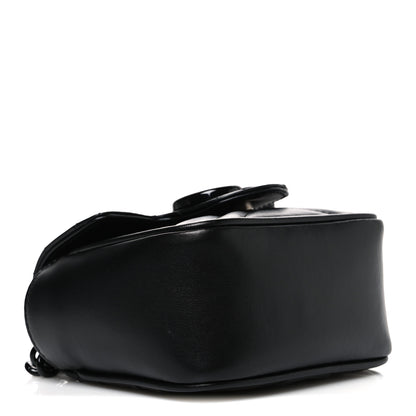 Gucci Calfskin Matelasse Monochrome GG Marmont Chain Mini Belt Bag Black 4 of 10