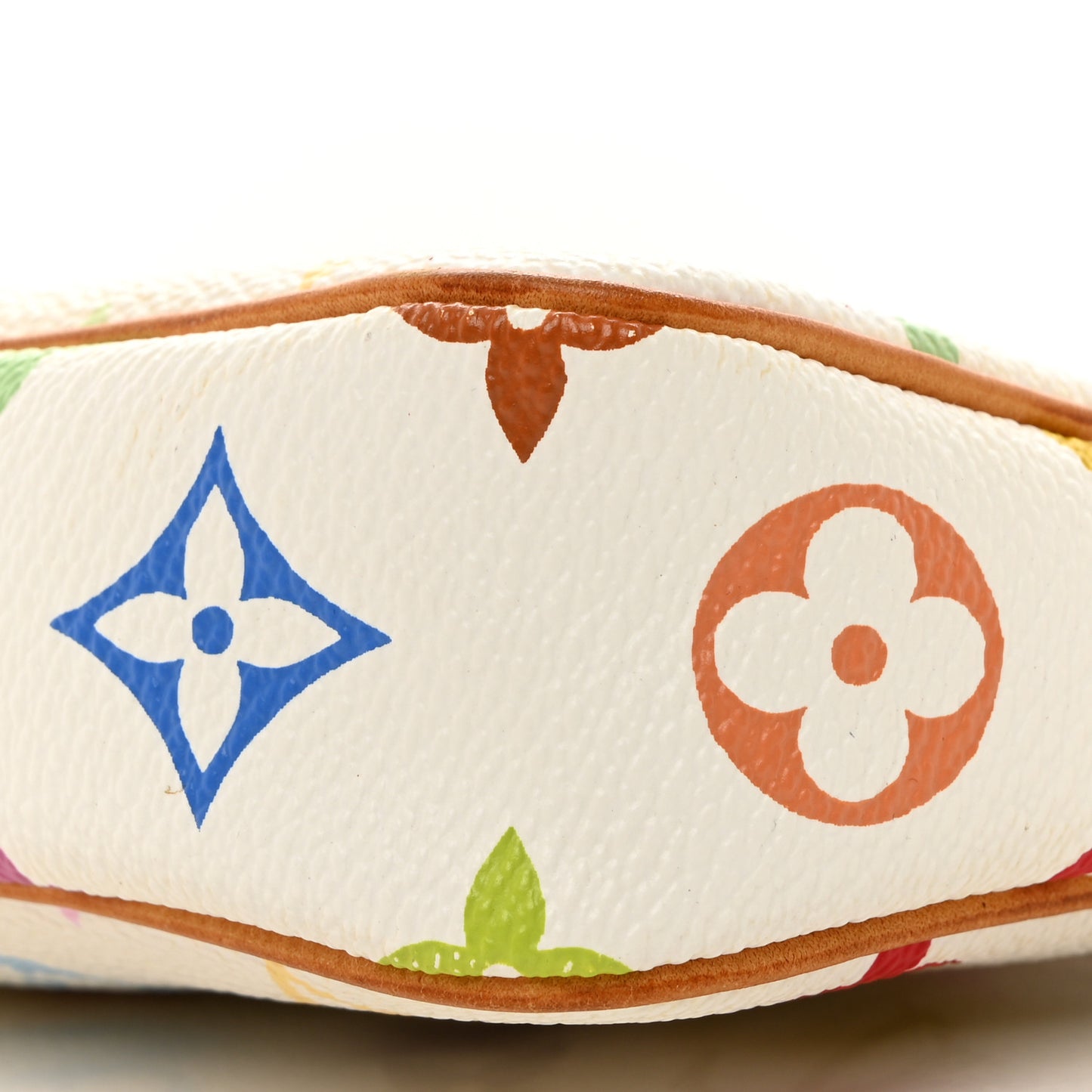 LOUIS VUITTON Monogram Multicolor Pochette Accessories White