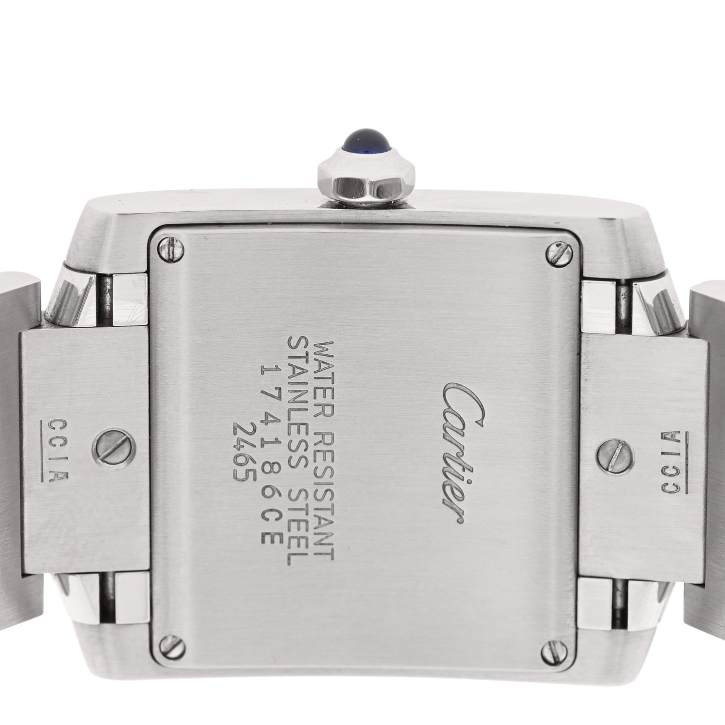 Stainless Steel 25mm Tank Francaise Quartz Watch