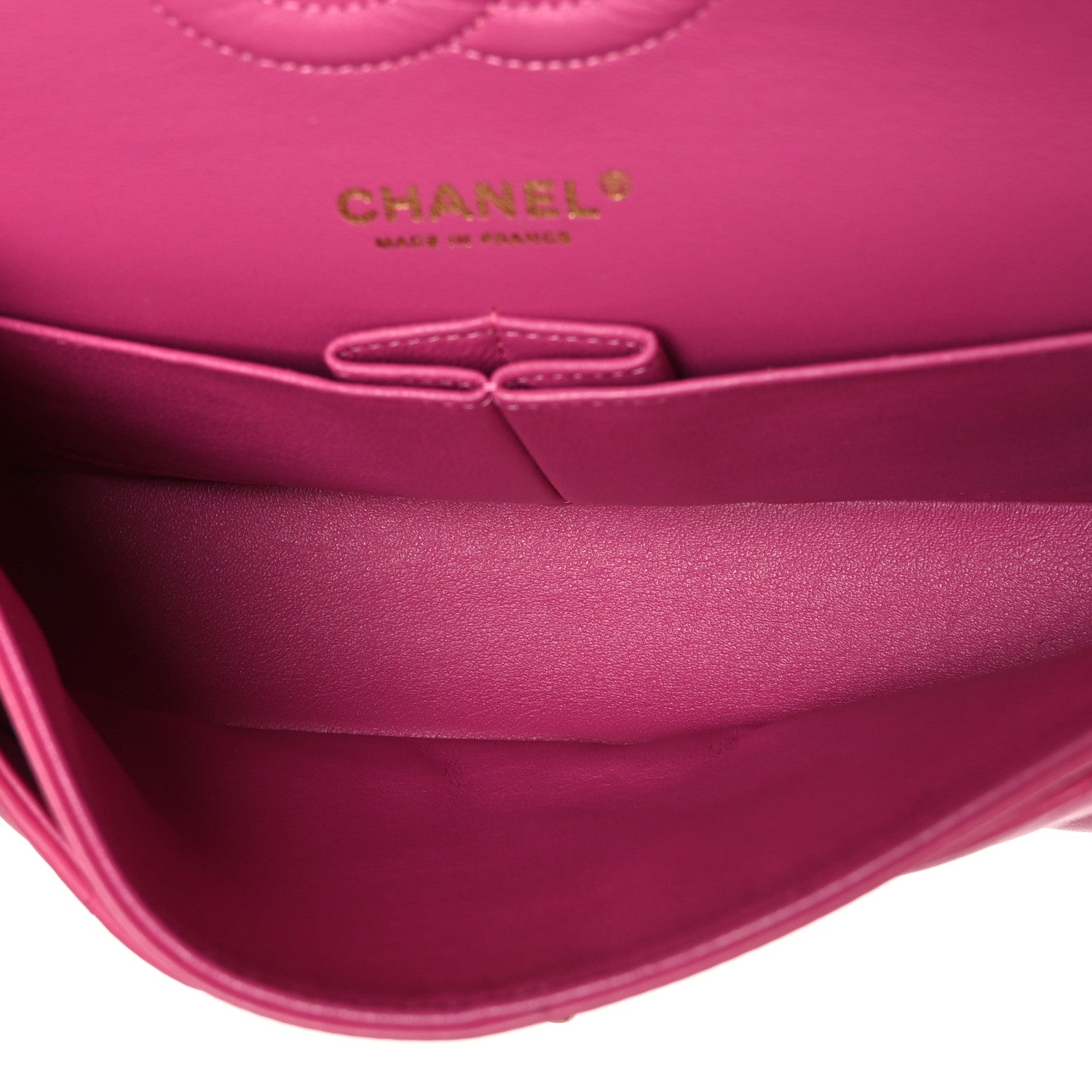 Chanel Lambskin Chevron Quilted Medium Double Flap Pink 5 of 9