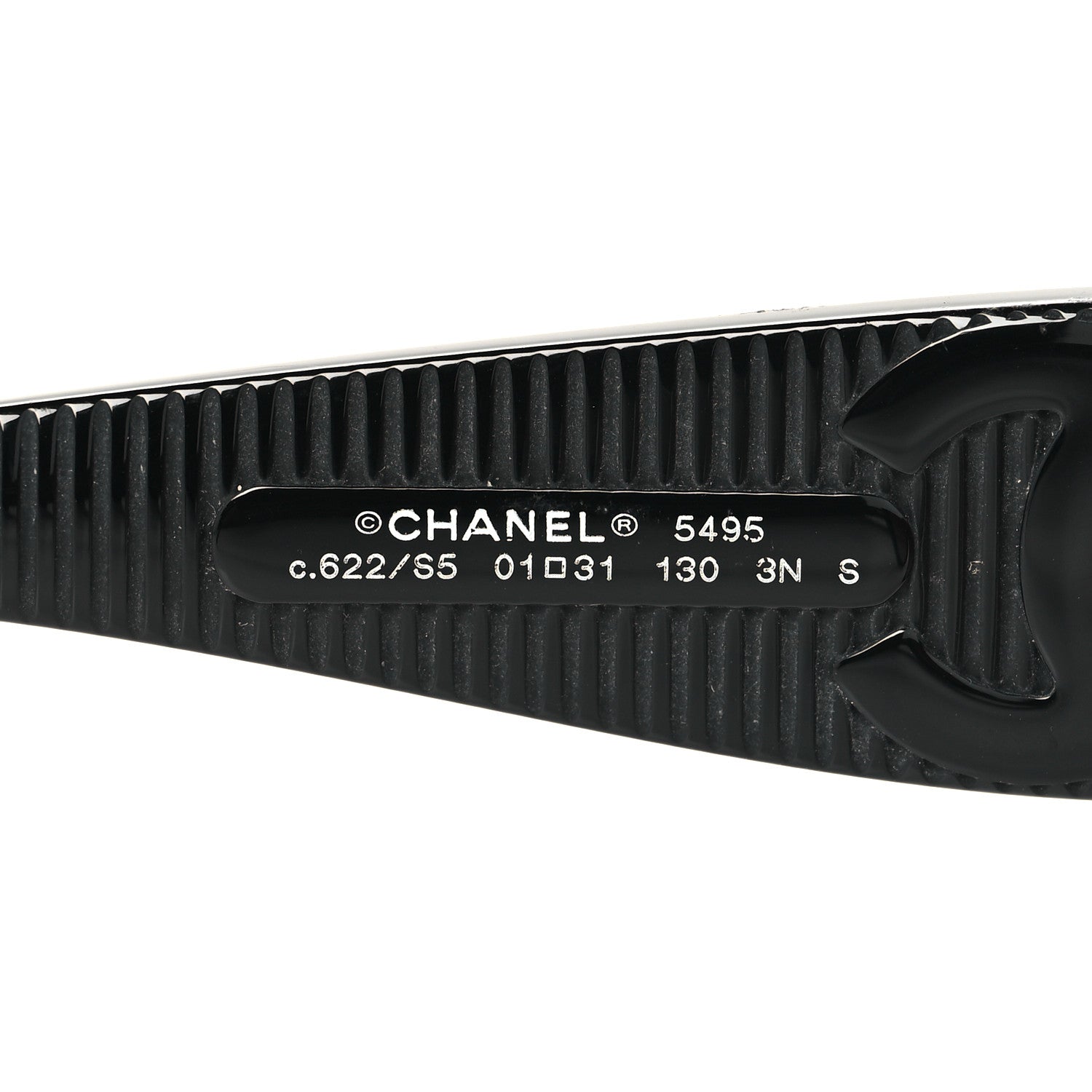 Chanel Acetate Shield Sunglasses 5495 Black 5 of 8