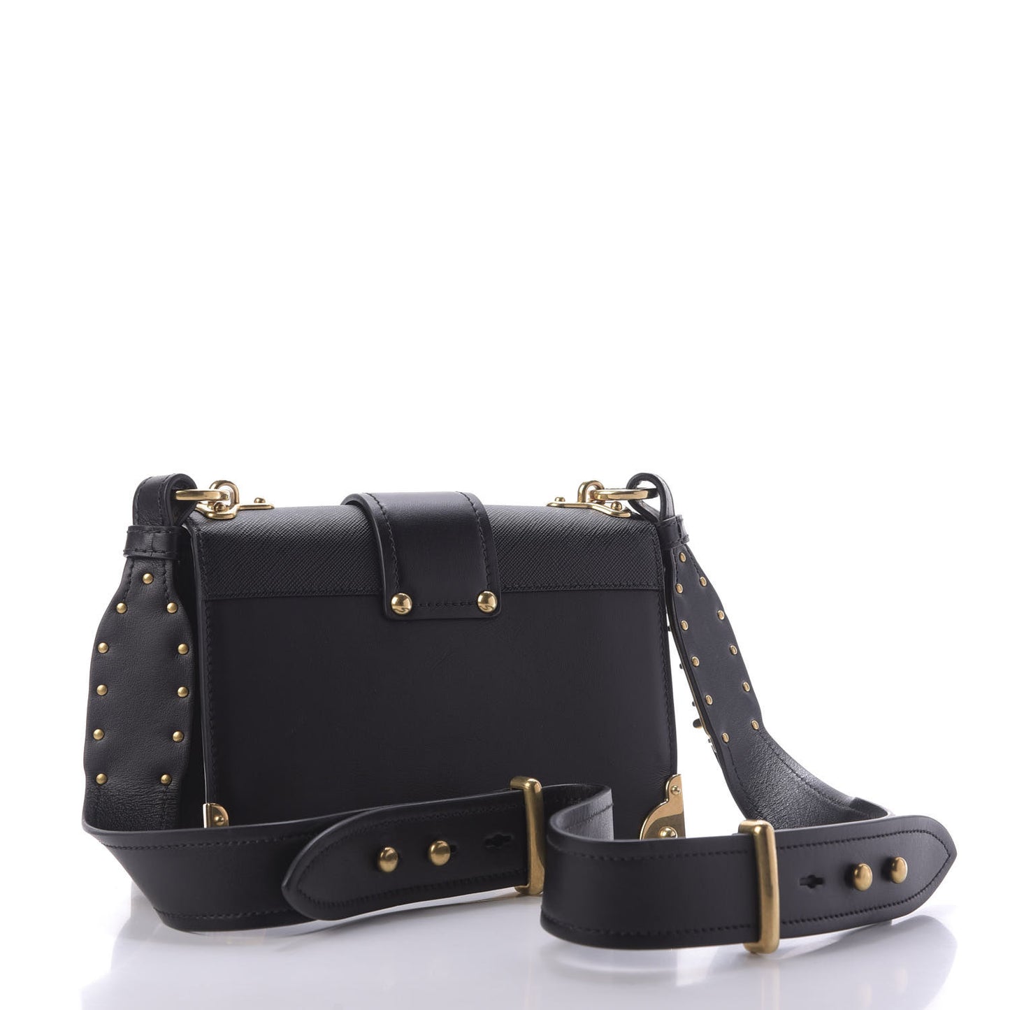 City Calf Saffiano Cahier Bag Black