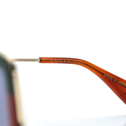Gucci Square Frame Web GG0106S Sunglasses Tortoise 5 of 8