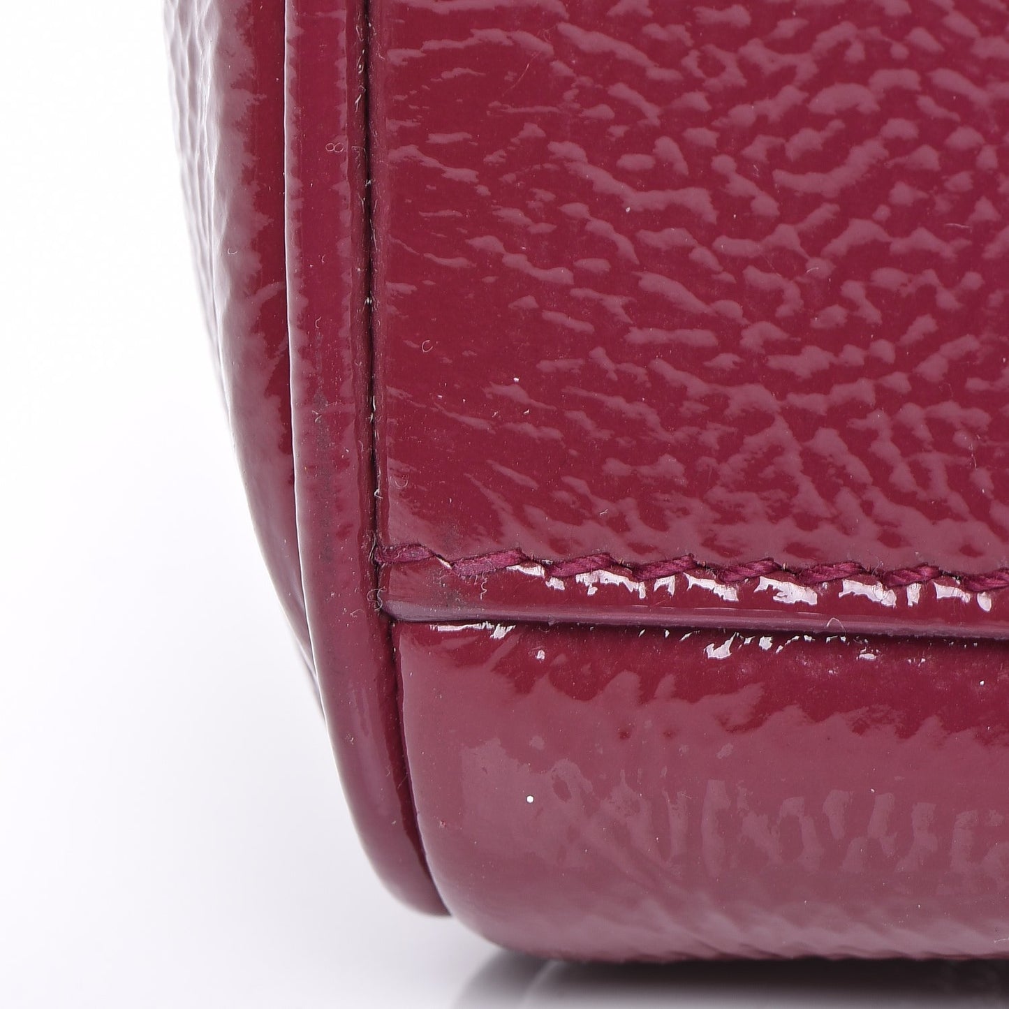 Textured Patent Mini Bag Fuchsia