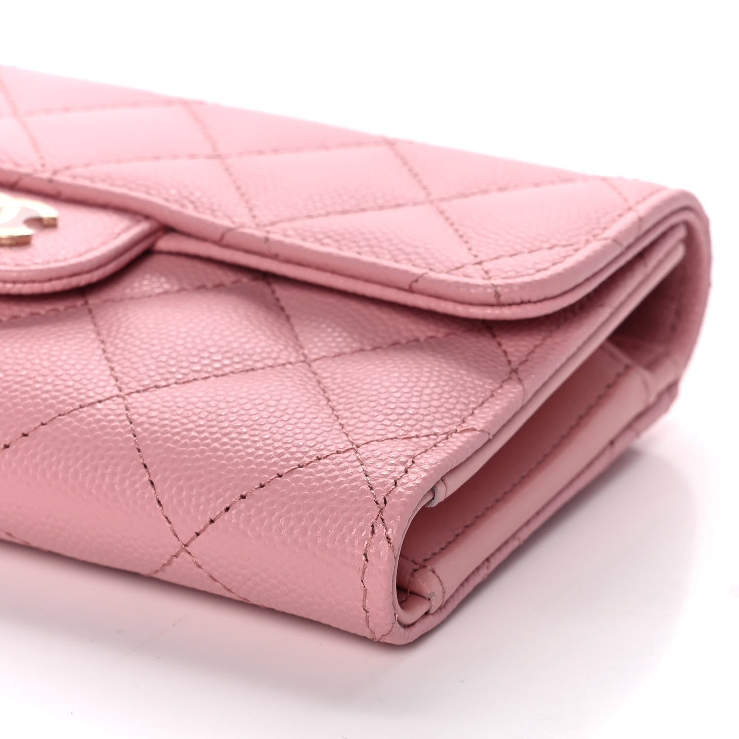 Chanel Caviar Quilted Medium Flap Wallet Pink 8 of 9