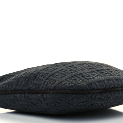 Fendi Velvet Zucchino Suede Ostrik Hobo Grigio Testa di Moro 9 of 10