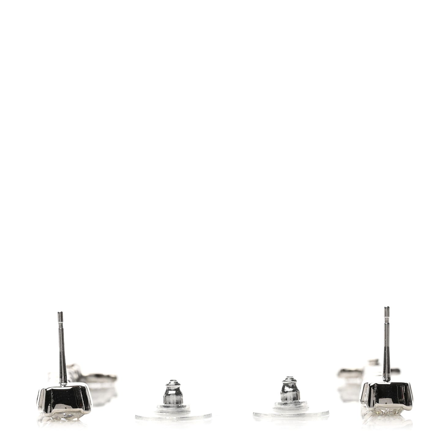 Crystal Starfall Drop Long CC Earrings Silver