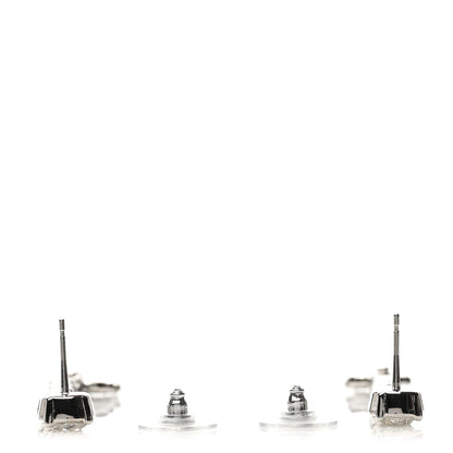 Chanel Crystal Starfall Drop Long CC Earrings Silver 3 of 5