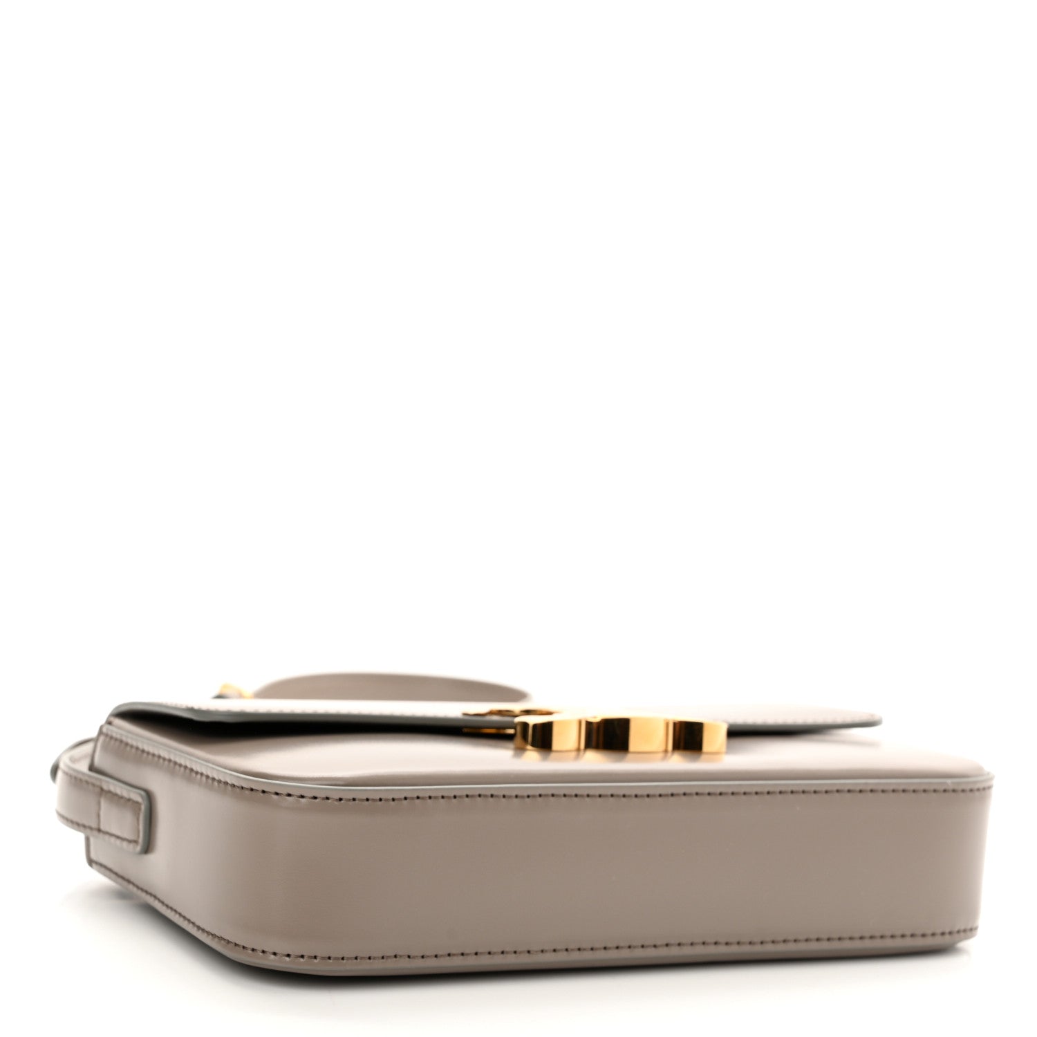 Celine Natural Calfskin Triomphe Shoulder Bag Pebble 4 of 10