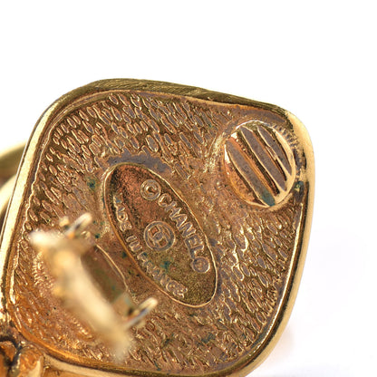 Chanel CC Drop Clip On Earrings Gold 4 of 4