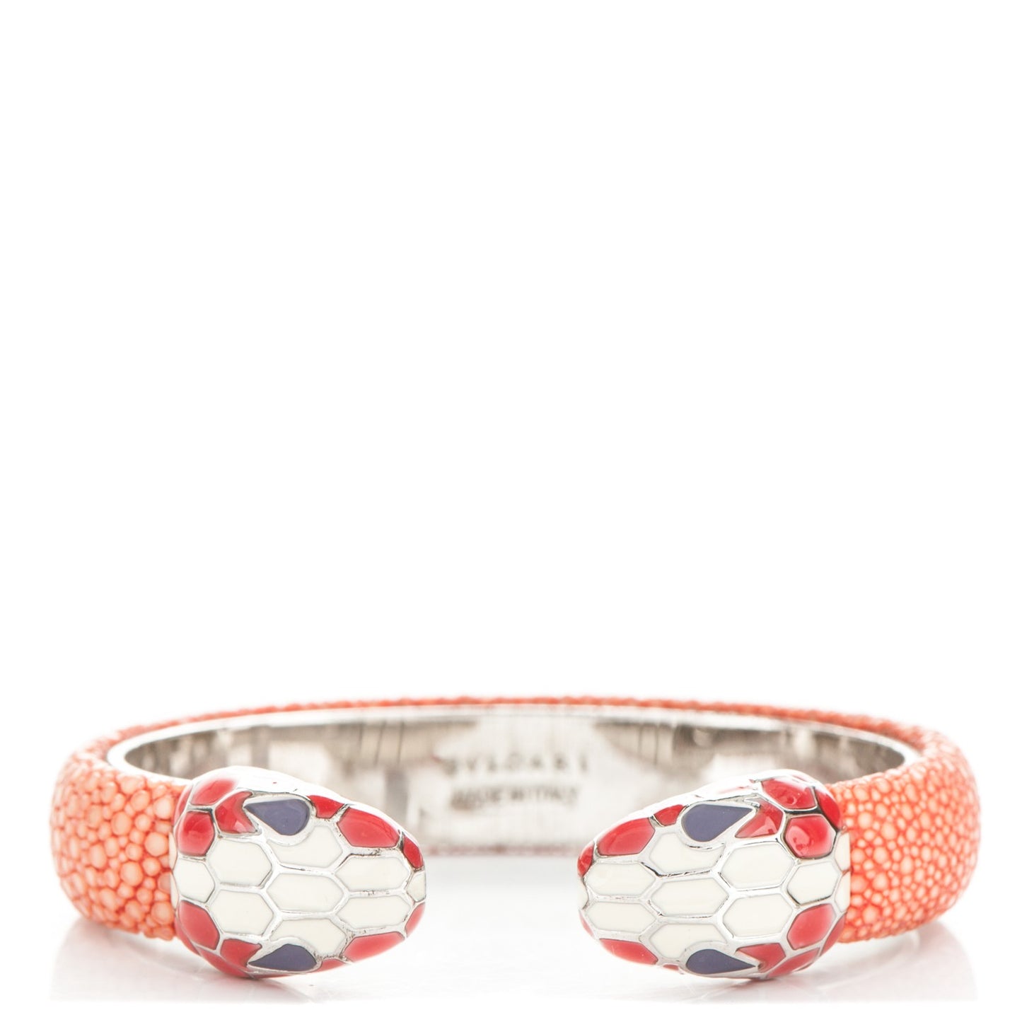 Galuchat Serpenti Forever Bracelet S Coral