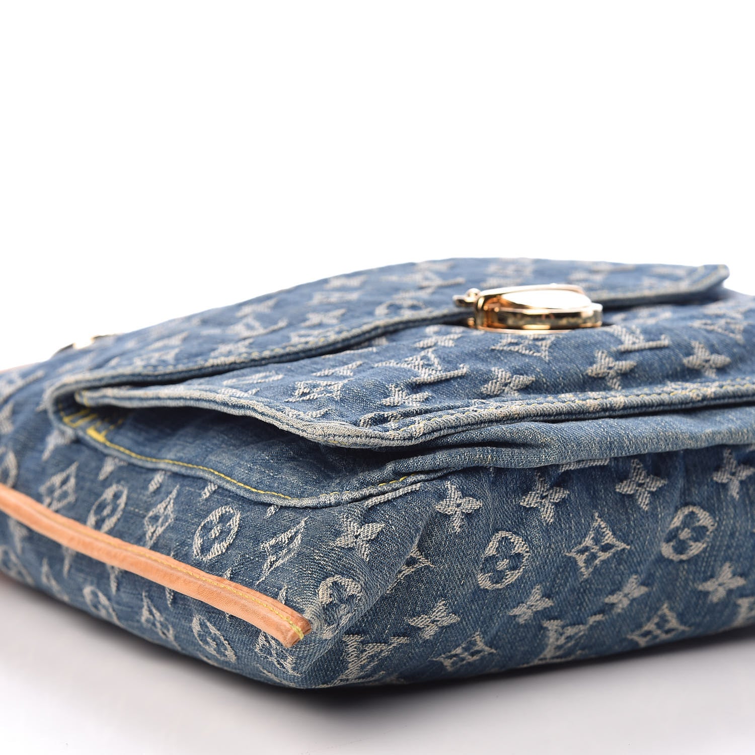 Louis Vuitton Monogram Denim Sac Plat Blue 8 of 13