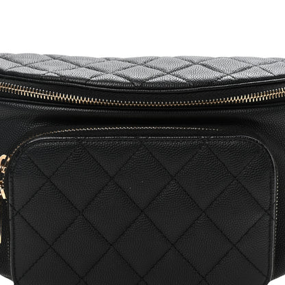 Chanel Caviar Quilted Business Affinity Waist Belt Bag Black 8 of 10