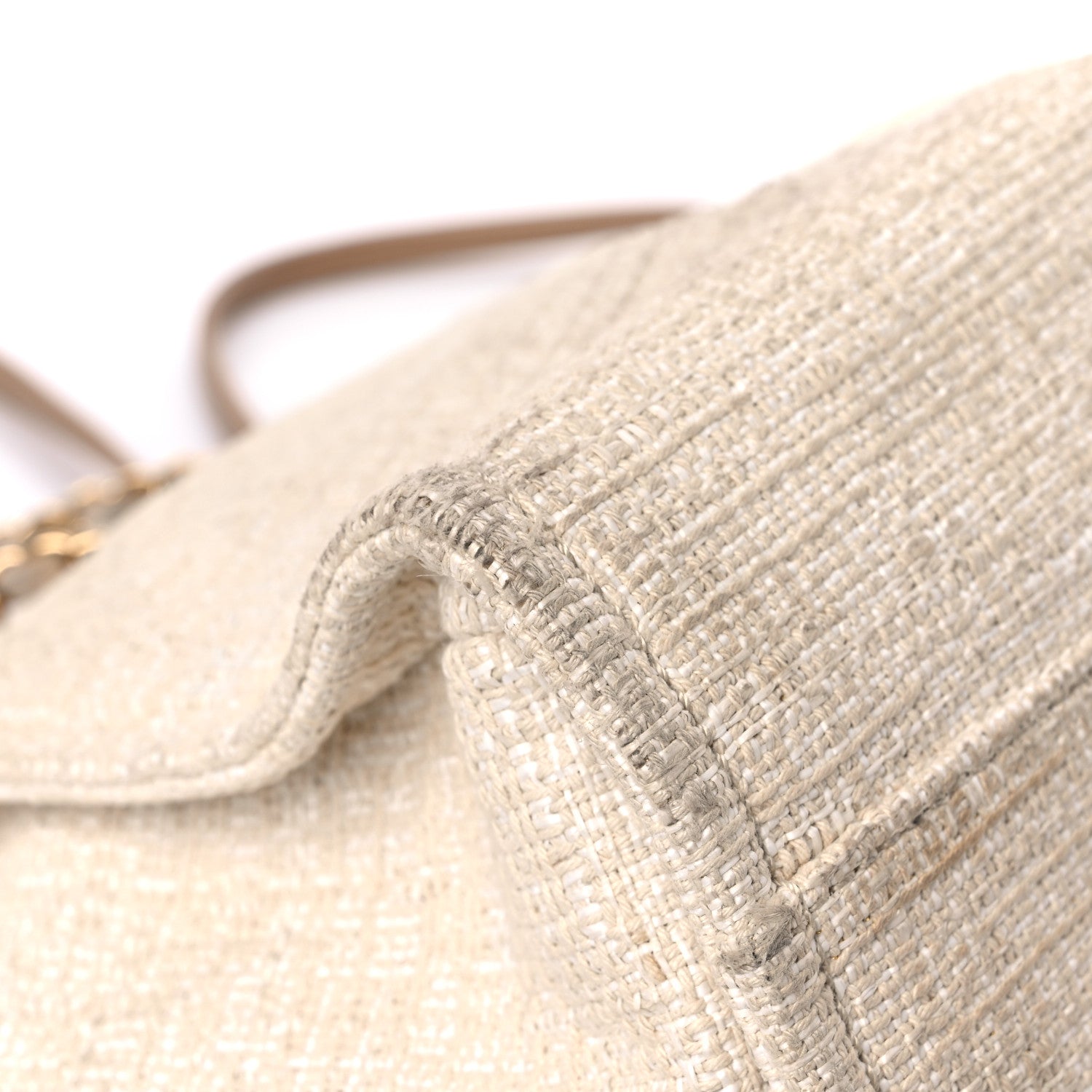 Chanel Lurex Boucle Small Deauville Tote Ivory 10 of 18