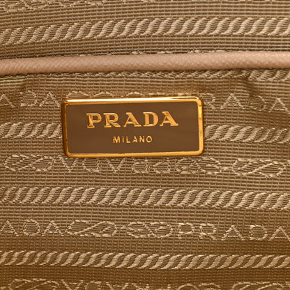 Prada Saffiano Lux Double Handle Shopping Tote Sabbia 12 of 23